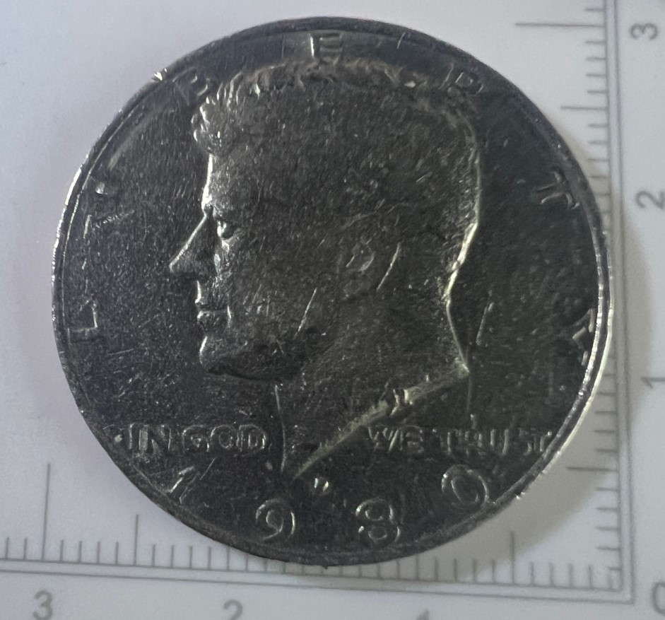 1980?-Kennedy-Half-Roll-Find-With-Smooth-Edges.no-Ridges-At-All