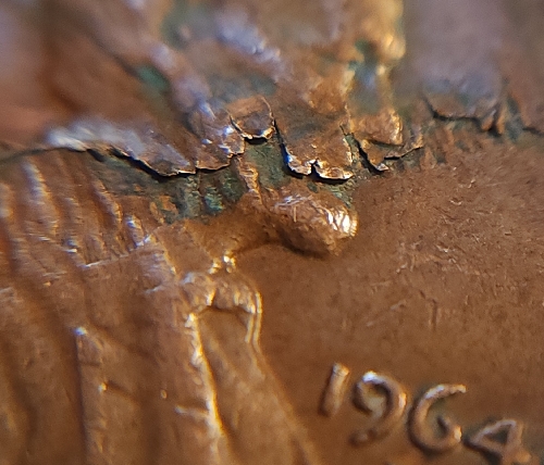 1964-D-Lincoln-Cent-?lamination-Error?