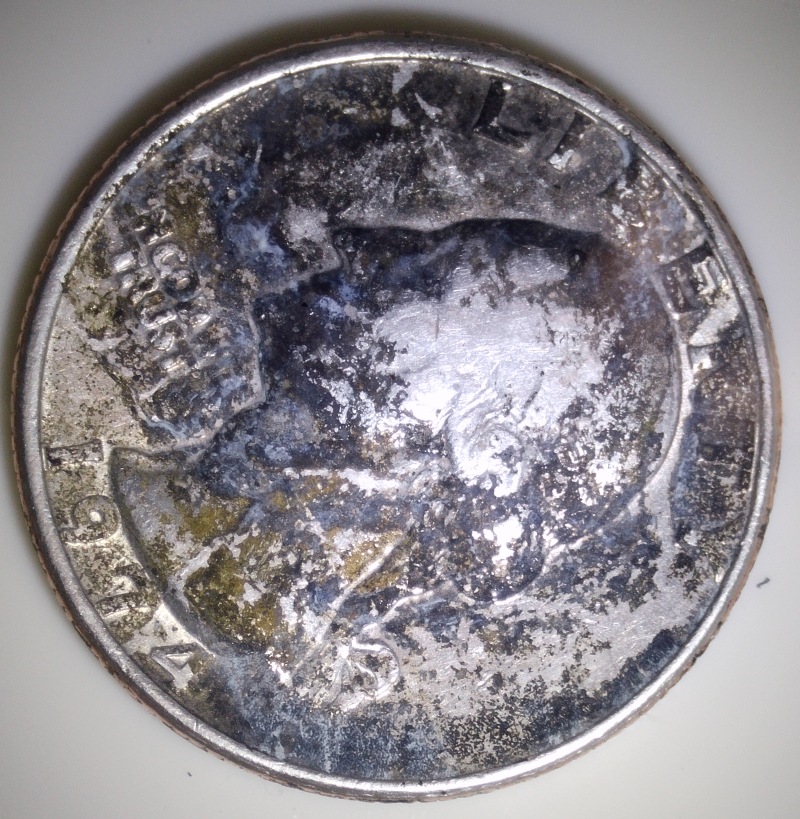 1974-Quarter/-Mercury-Dime