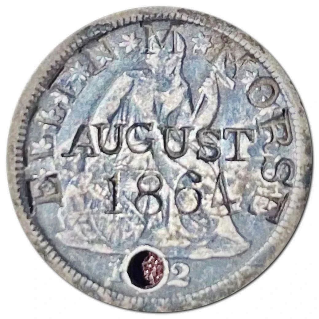 A-Prize-Coin.-An-1852?-Dime-That-Was-Apparently-Repurposed-In-1864