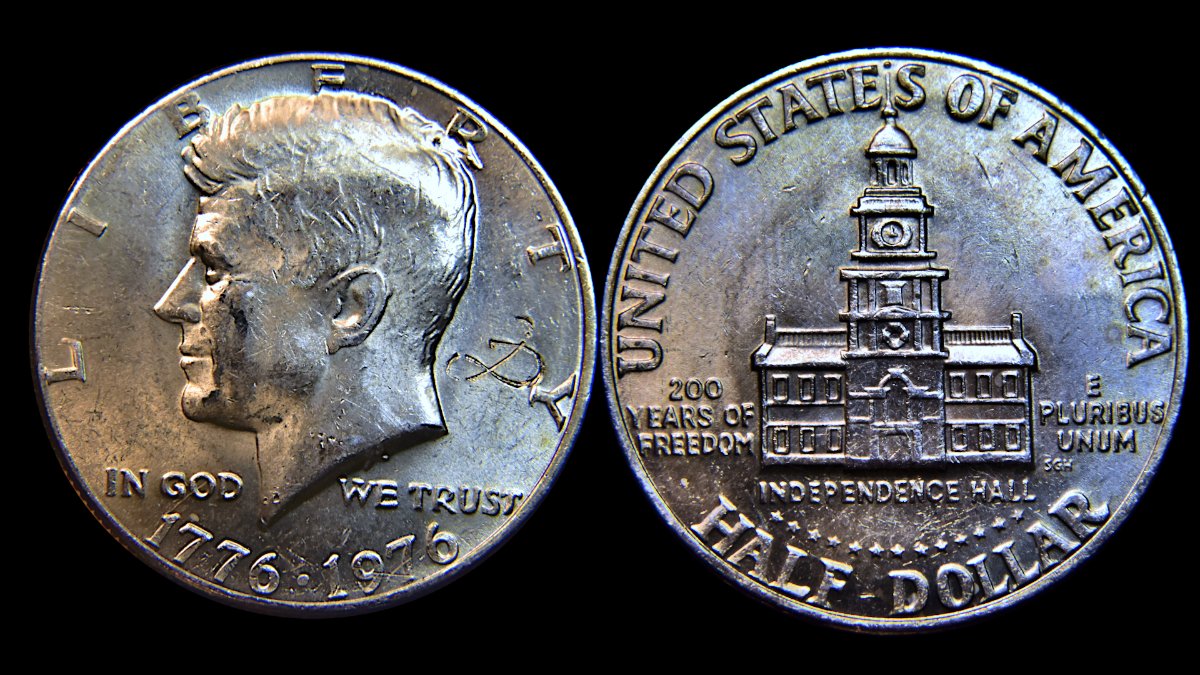 Kennedy-Half-Bicentennial-,-Struck--Wire-Or-Reeding?