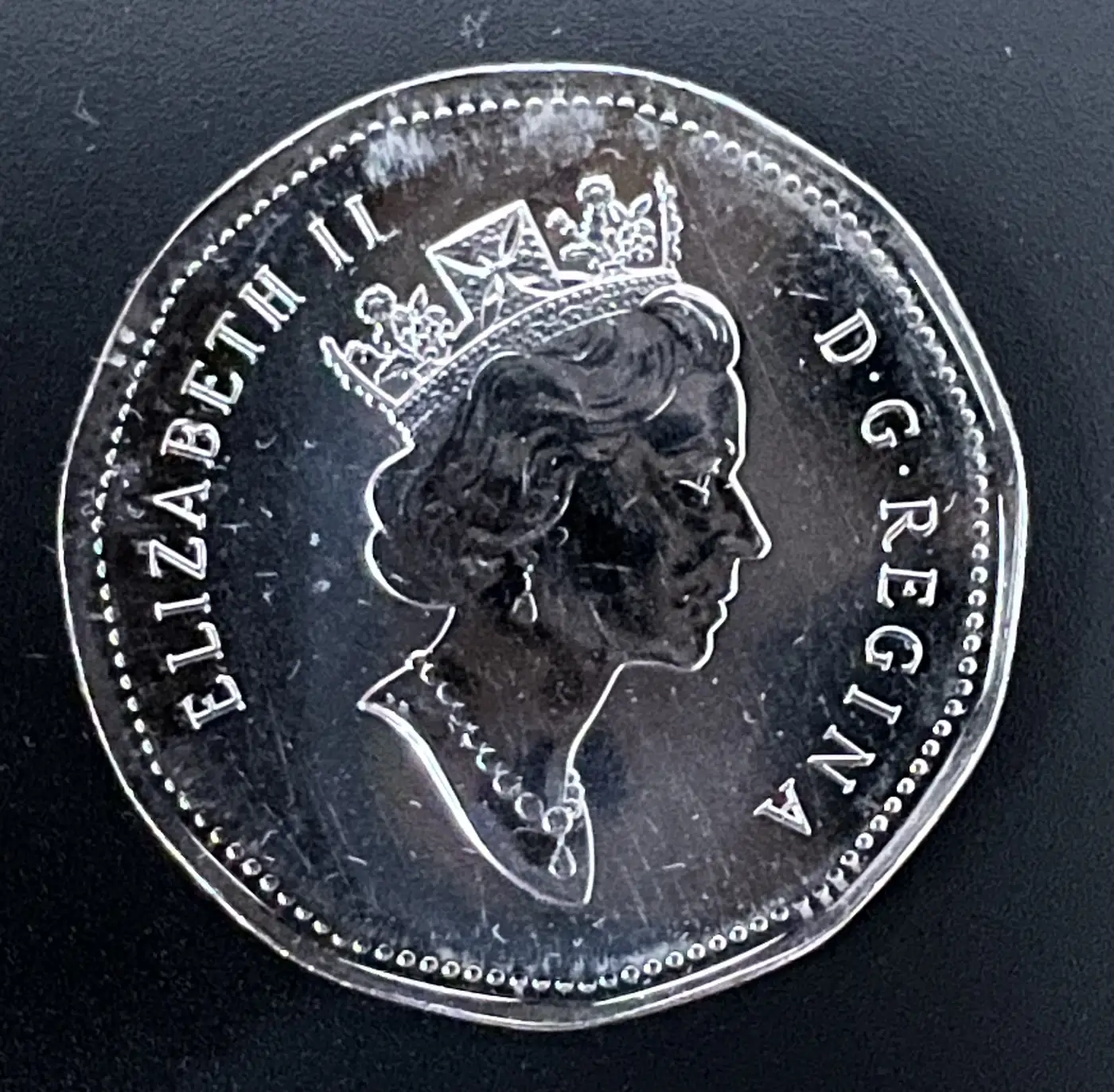1996-Loonie-From-A-Mint-Roll-That-Is-Not-Plated