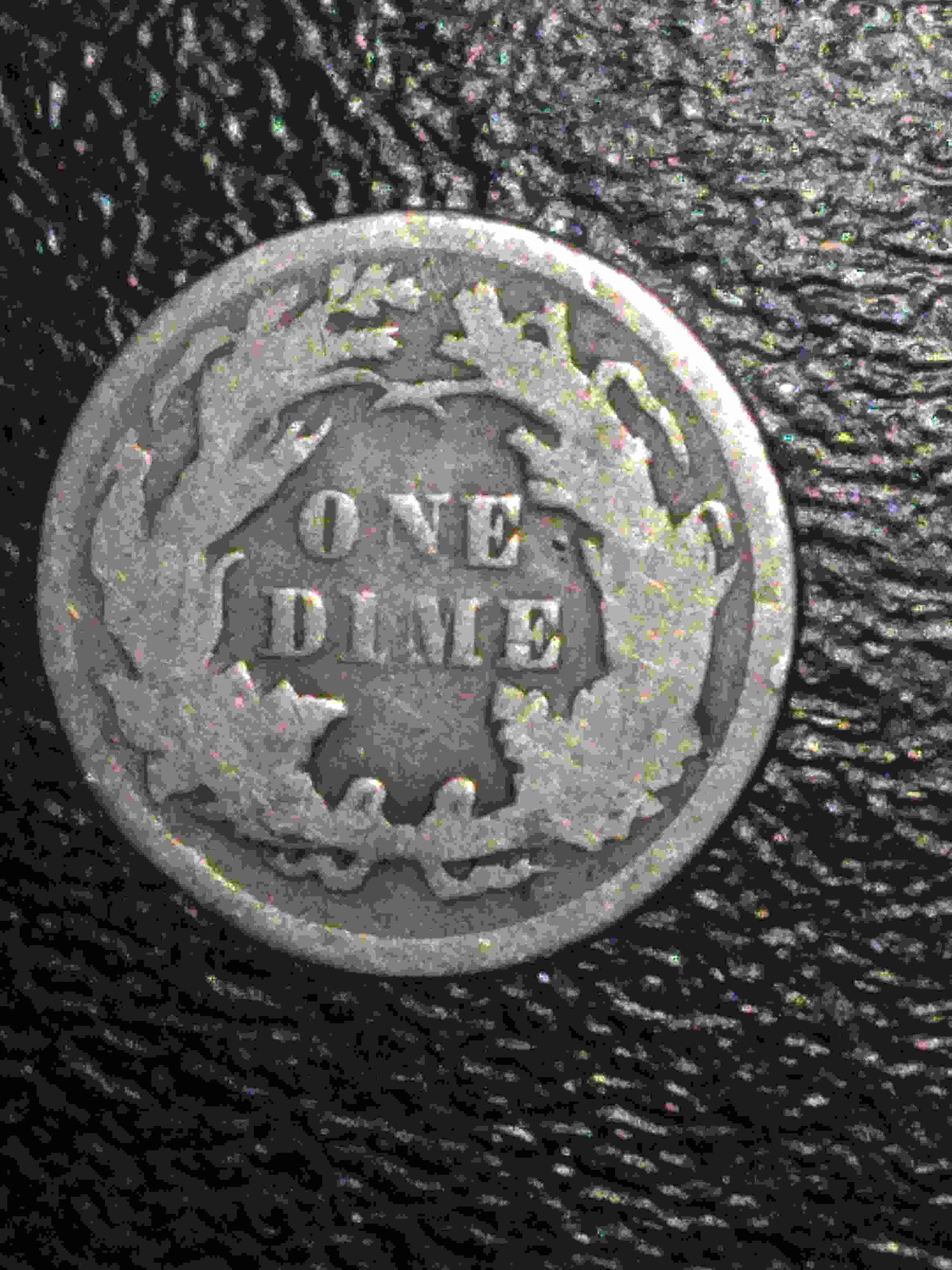 1872-Seated-Dime-Time-Has-Not-Been-Good-To-Her