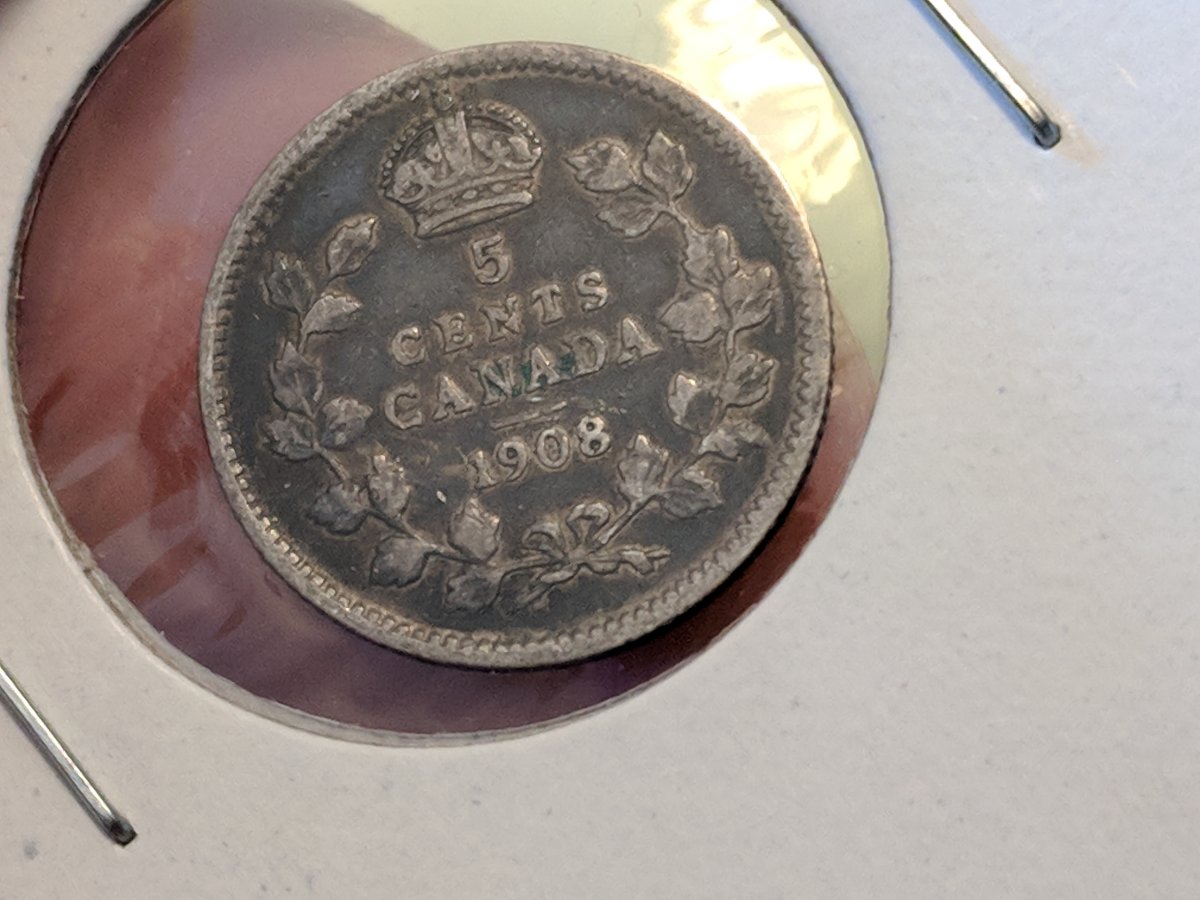 Canada-1908-Five-Cents---Large-8-Or-Small-8?