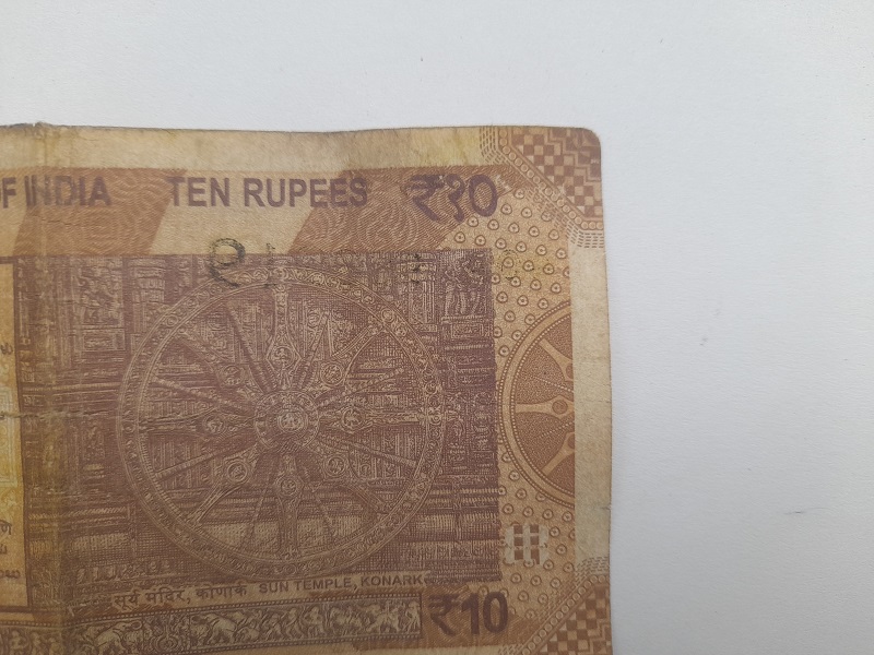 Bleed-Though-10-Rupees-Error-Note
