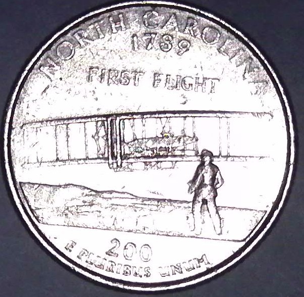 2001-North-Carolina-Quarter-With-What-Looks-To-Me-Like-Grease