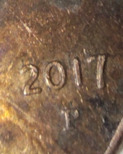 2017-P-Penny-Double-Date-N-Mint-Mark-With-A-Shield-Off-Strick
