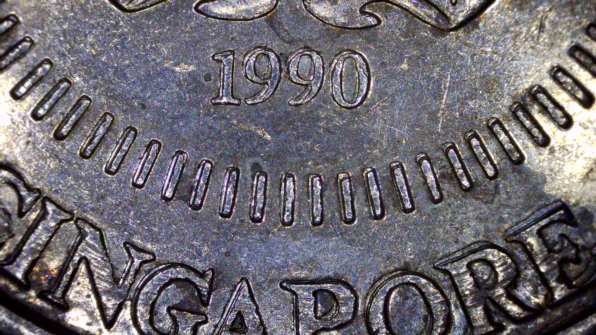 1990.-50-Cent-Singapore-Obverse-Double/Triple-Die-Errors