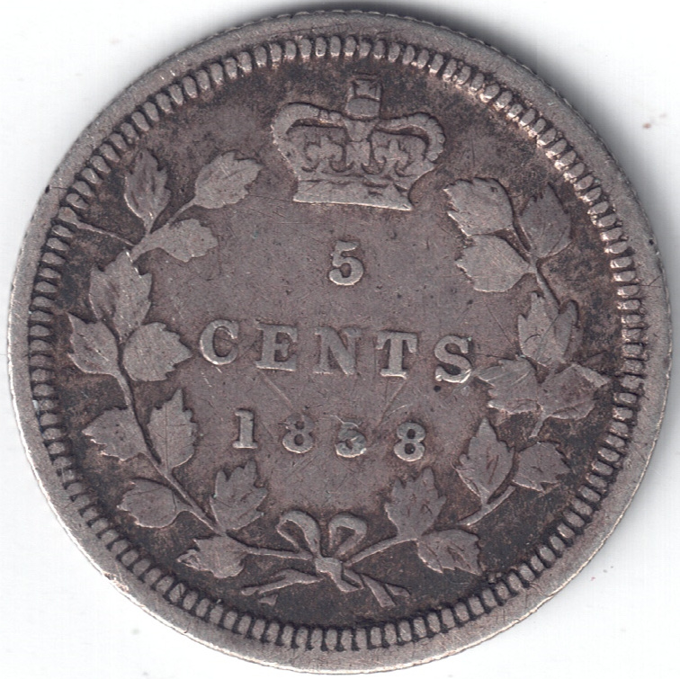 Grade-And-Typ-Of-5-Cent-1858