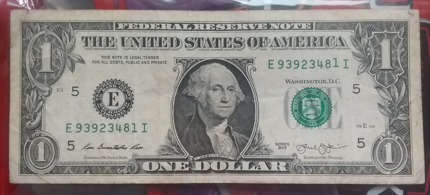2013-One-Dollar-Bill-Raised-Number,-On-Serial-Number