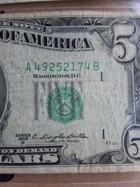1963-20-Dollar-Bill,-1950-D-Ten-And-Five,-Need-Help-With-Grading-And-Mintage-And-Plate-Rarity,