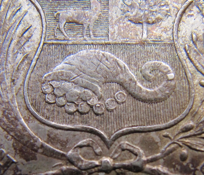 Peru-Silver-Sol-Of-The-Year-1864:-Scarce-&-Interesting-'Derteano'-Variety