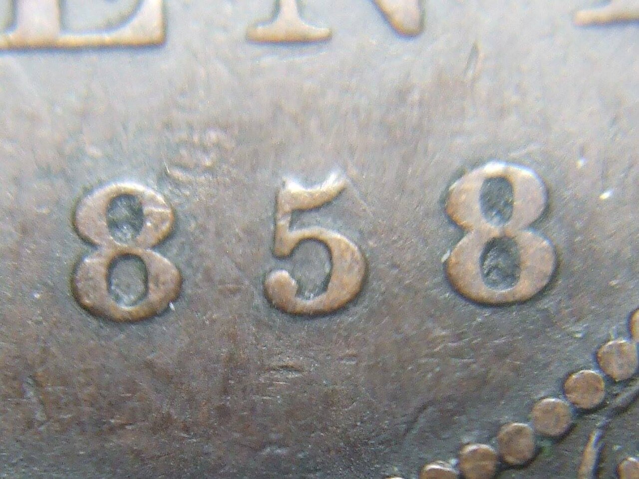 1858-Large-Cents-Repunched-5's