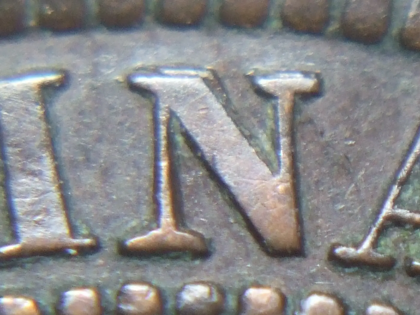 Scarce-1891-LL-LD-Repunched-T-In-Victoria-Large-Cent