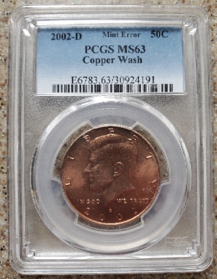 2002-D-Kennedy-50¢-Copper-Wash-Error