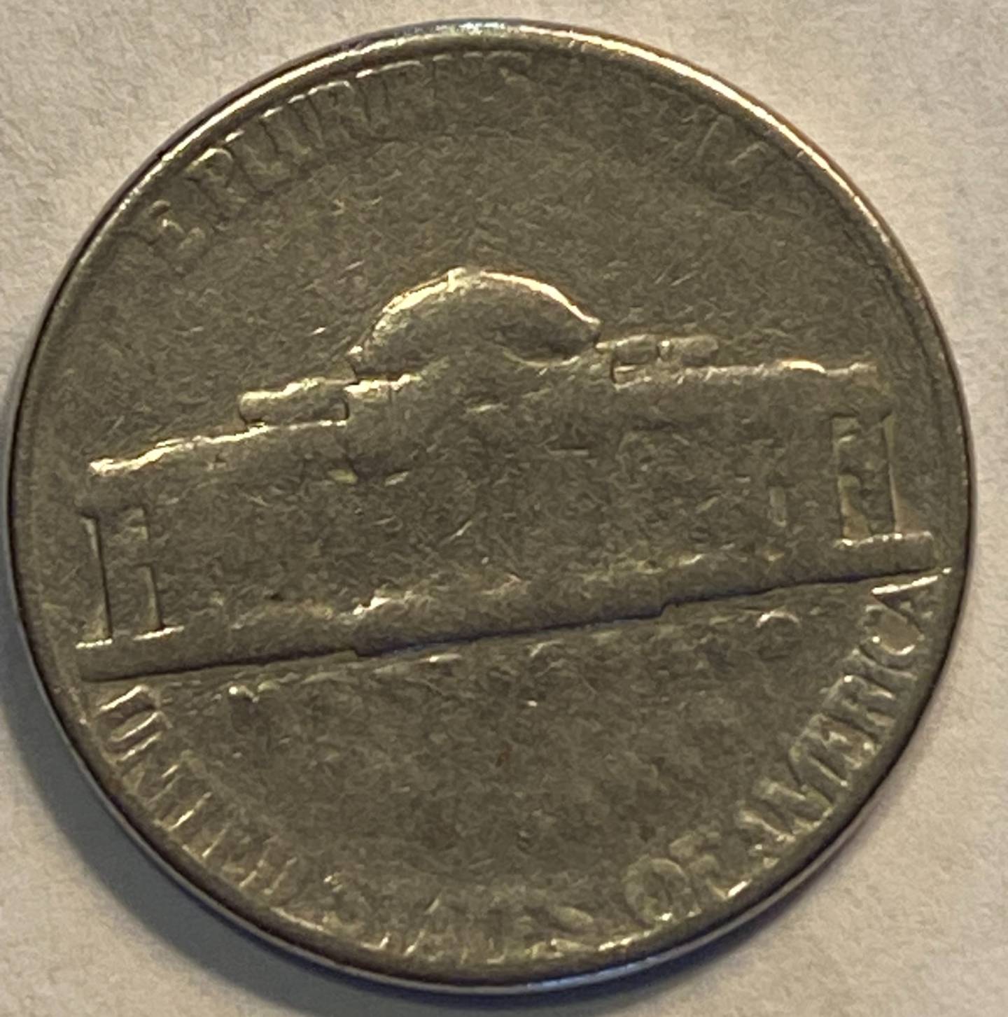 2001-P-Jefferson-Nickel,-Bubble-Letters,-No-Collar,-Struck-Through-Grease?
