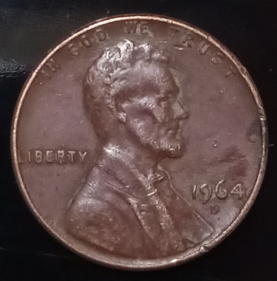 1948-D-And-1964-D-Pennies-With-Red-Coloring?