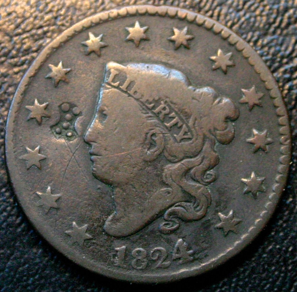 1824-Large-Cent-Counterstamped-Symbol-Identification...help