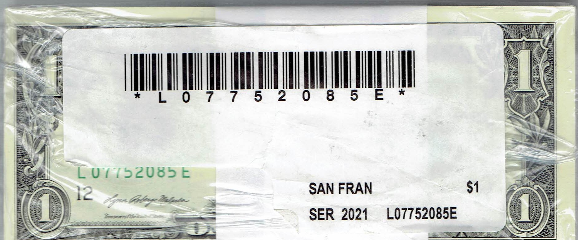 New-Transition-Currency-In-Circulation-2021-San-Francisco-$1.00-Federal-Reserve-Note