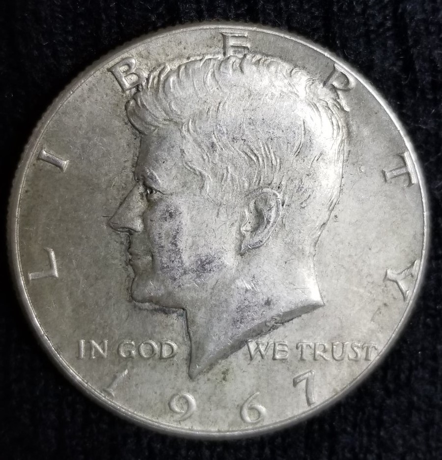 1967-Kennedy-Silver-Half-Dollar..possible-Error?