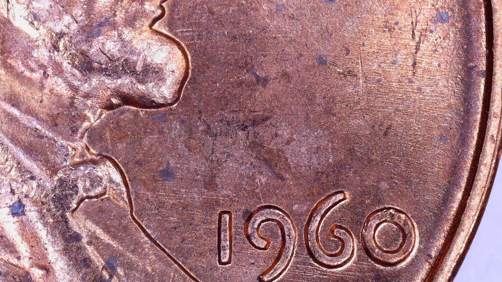 1960-Large-Date-Lincoln-Cent-With-Strange-Change-In-Appearance?-Any-Theory?