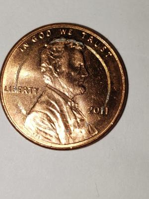 2011-D-Penny-With-Strange-Circle