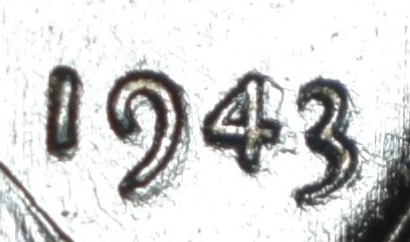 1943-Steel-Cent-Repunched-Date?-Die-Clash?