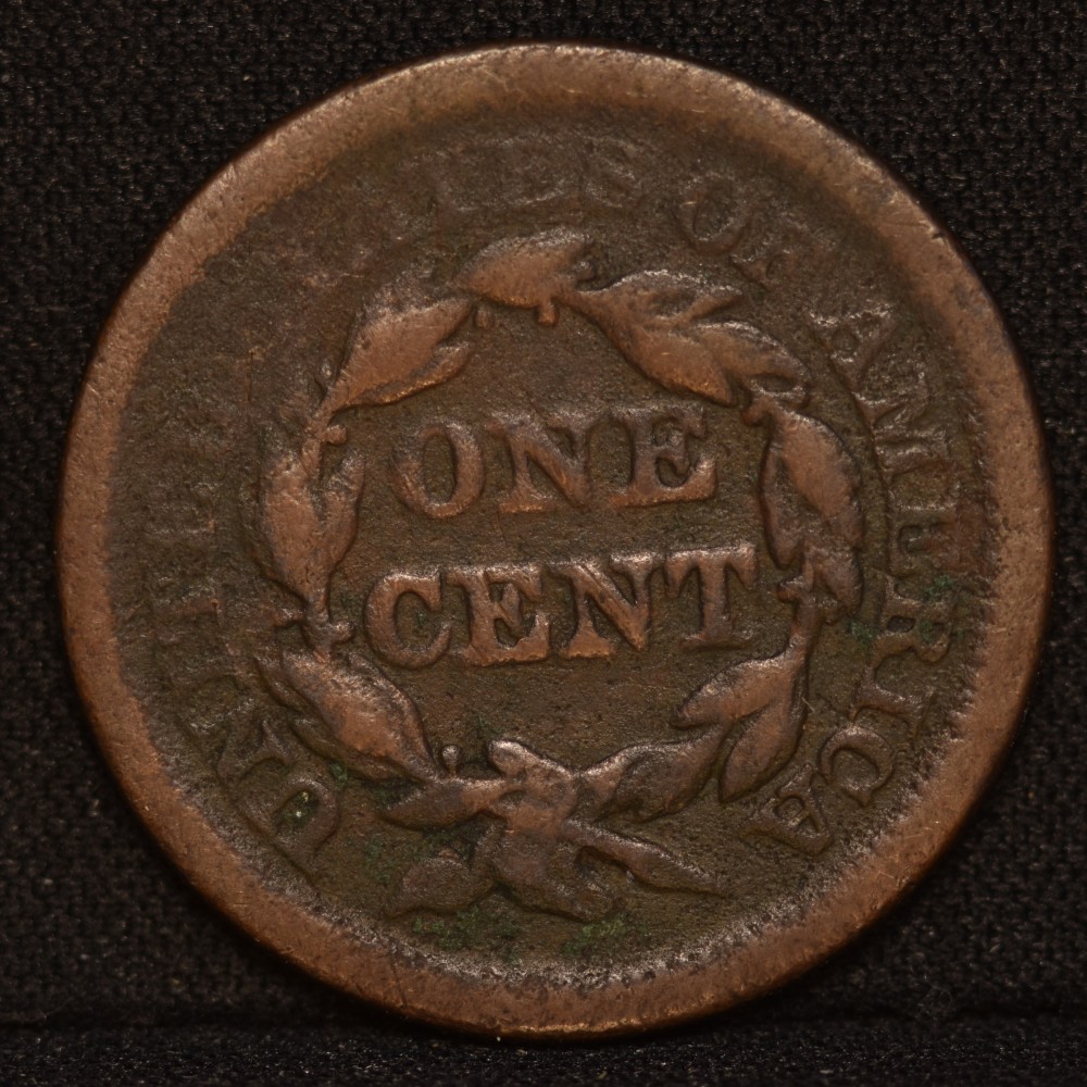 Four-1854-Braided-Hair-Large-Cents---Different-Dates-Positions