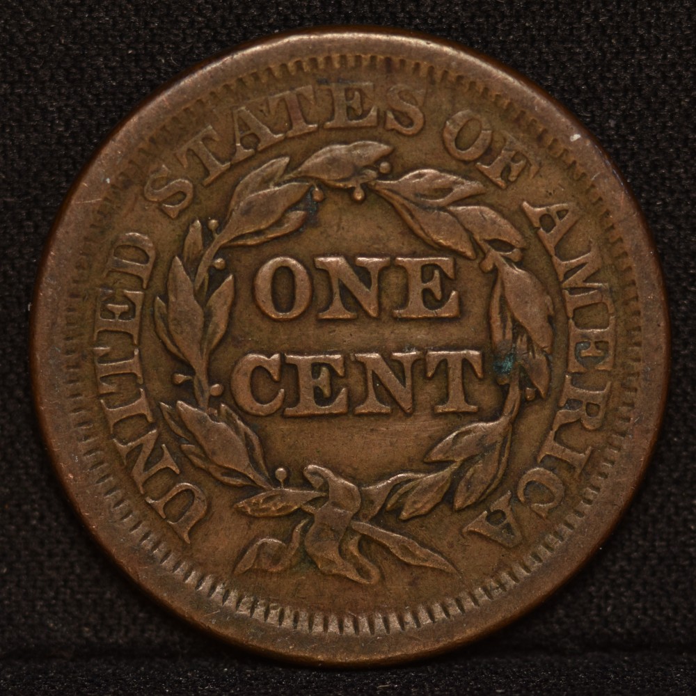Four-1854-Braided-Hair-Large-Cents---Different-Dates-Positions