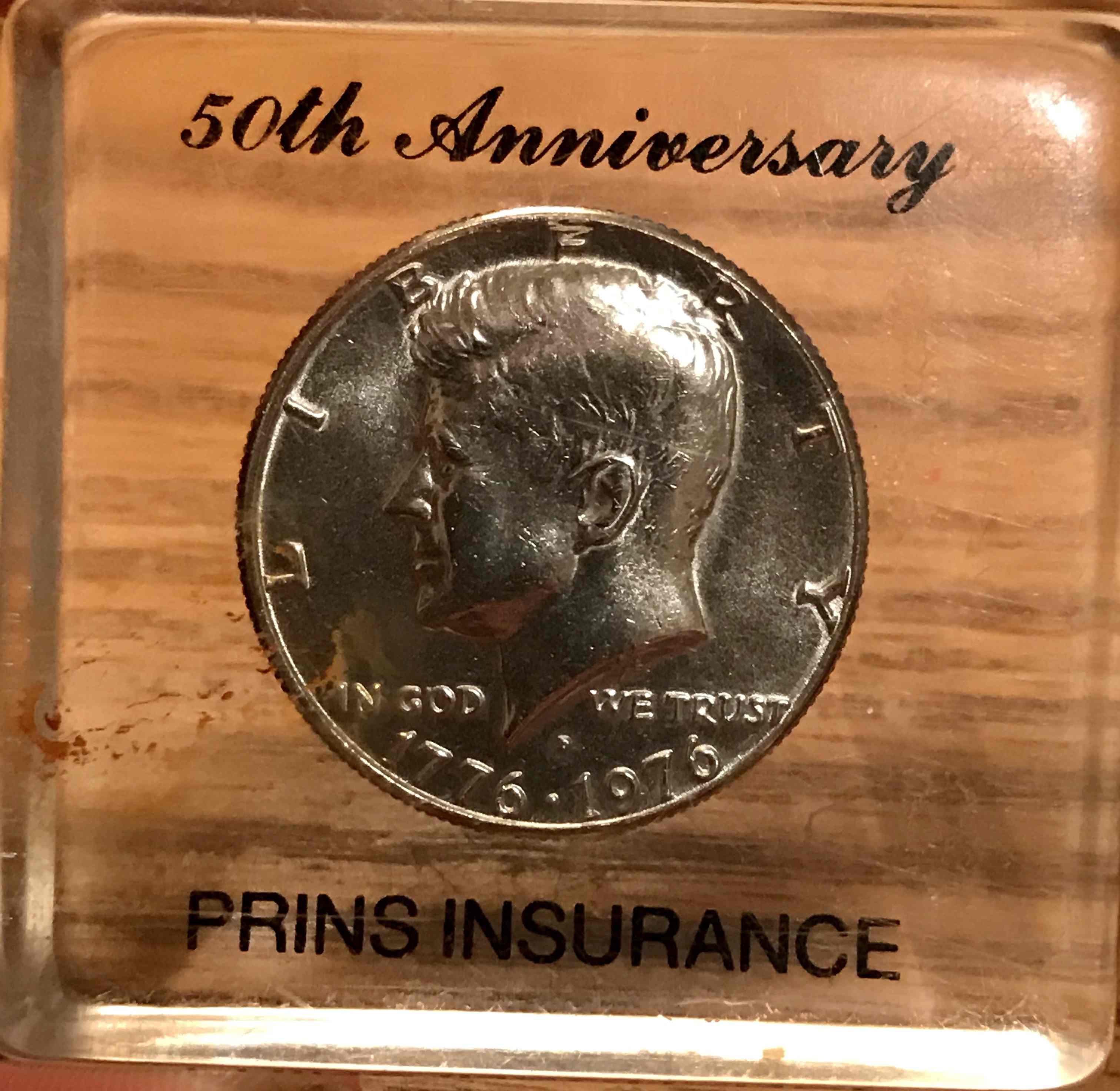 Protected-1776-1976---50th-Anniversary-Prins-Insurance---Half-Dollar?-Rare?