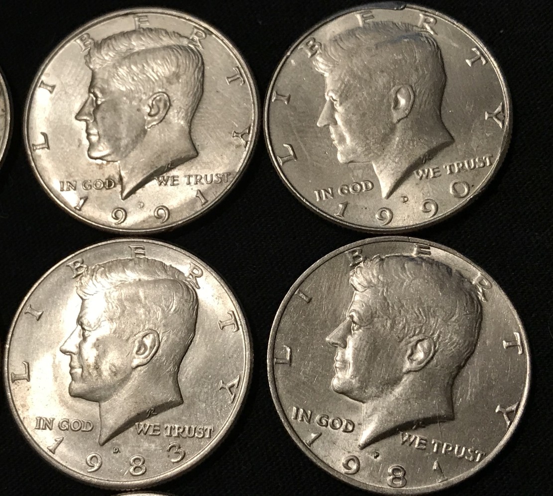 Found---14-Kennedy-Half-Dollars---Dates-Go-From-1994-To-1964.-Is-It-Cool?
