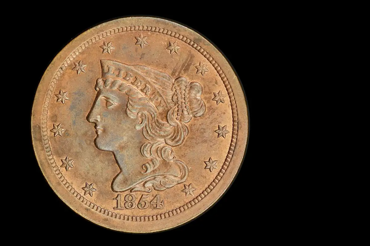 For-Sale:--1854-Braided-Hair-1cent,-1864-Indian-1cent-No-L,-&-1900-Indian-1cent