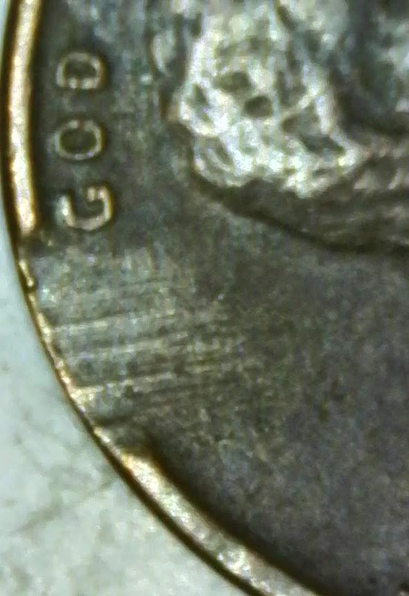 1977-D-Penny-Lines-From-Rim-To-Bottom