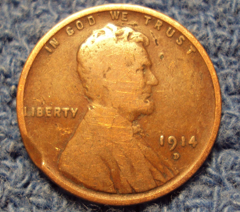 1914-D-Wheat-Cent-Found-In-A-Bank-Roll-Of-Cents-Today