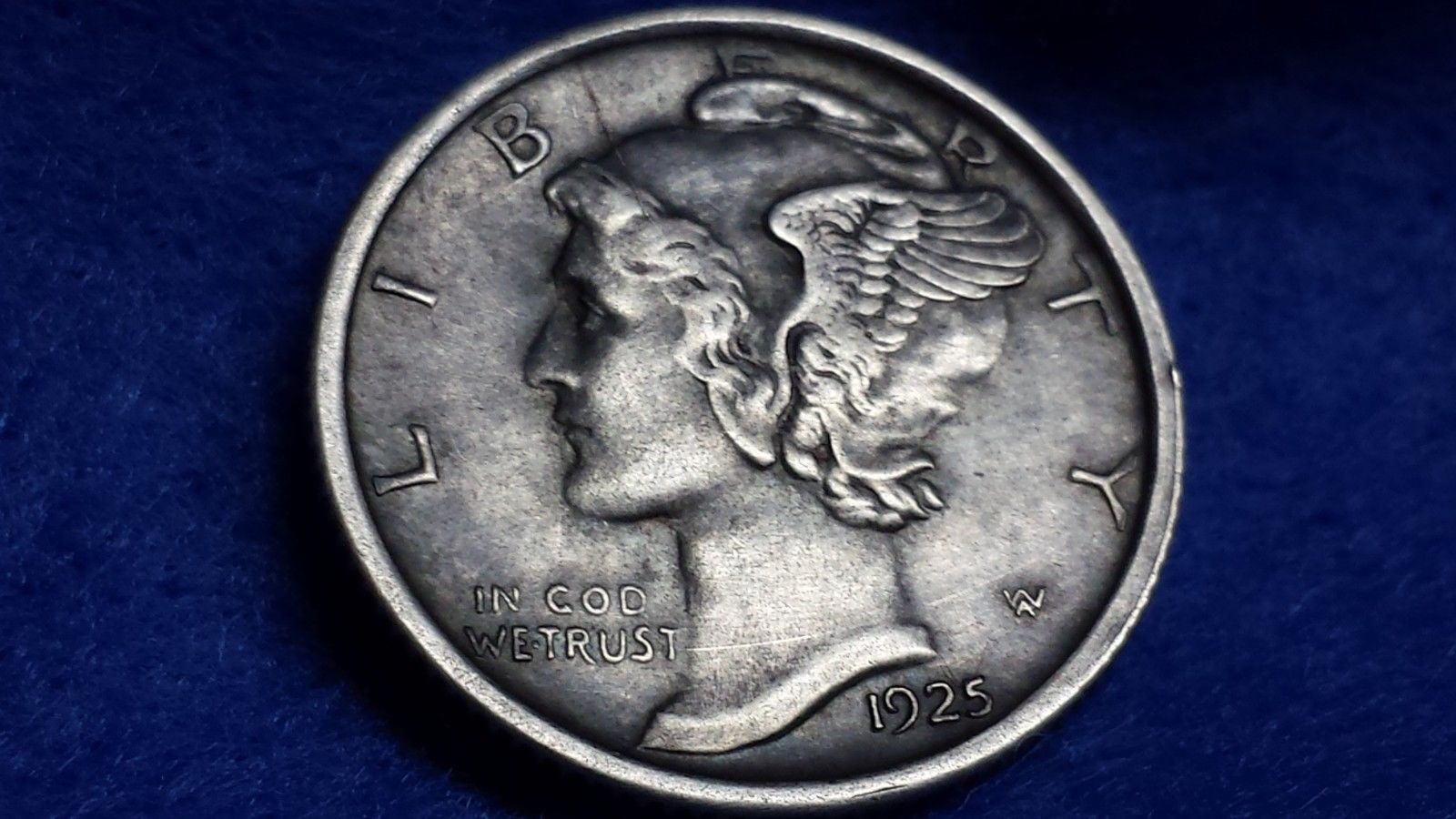 1925-D-Mercury-Dime,-High-Grade-FSB,-Interesting-Rim