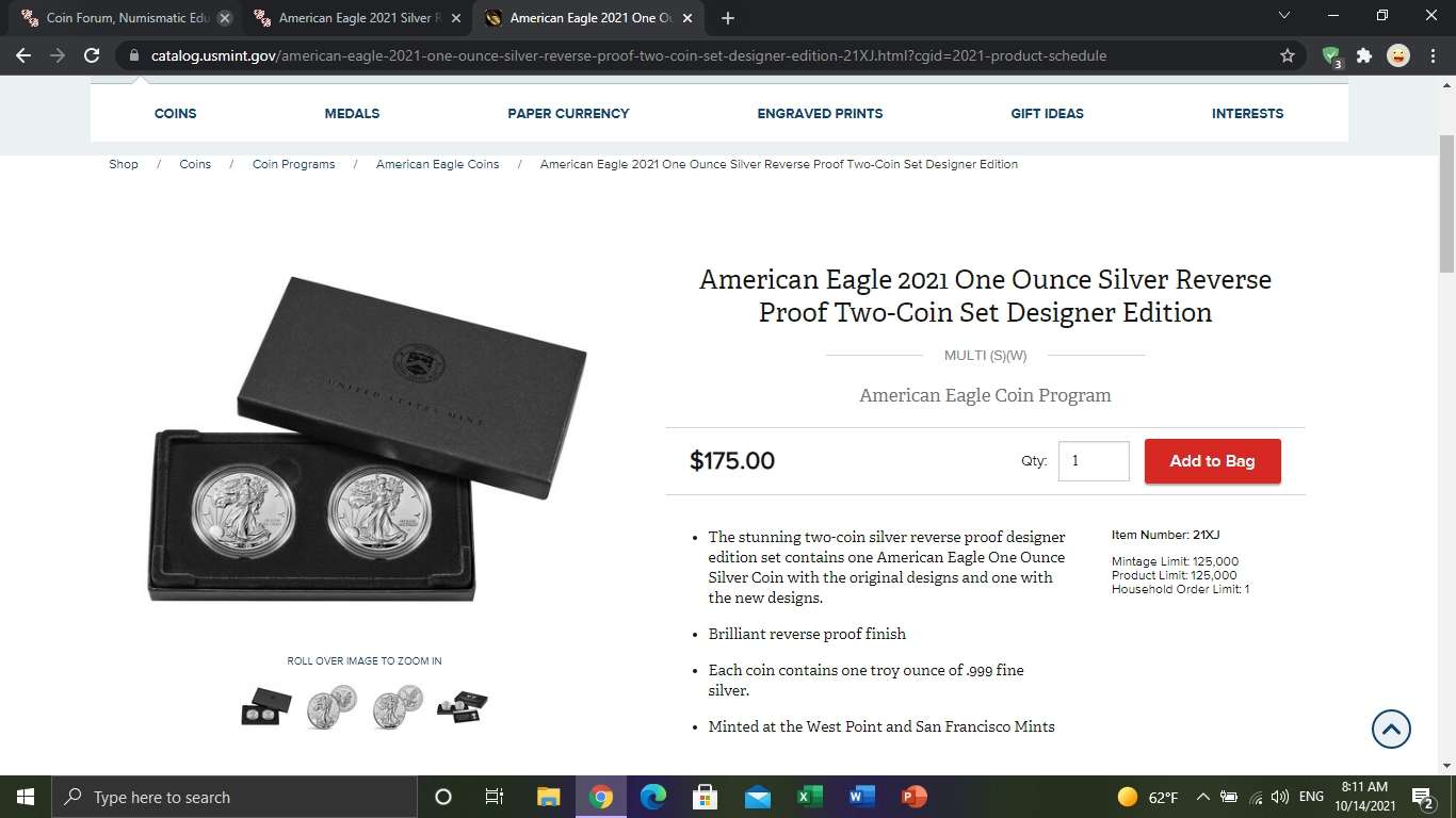 American-Eagle-2021-Silver-Reverse-Proof-Two-Coin-Set