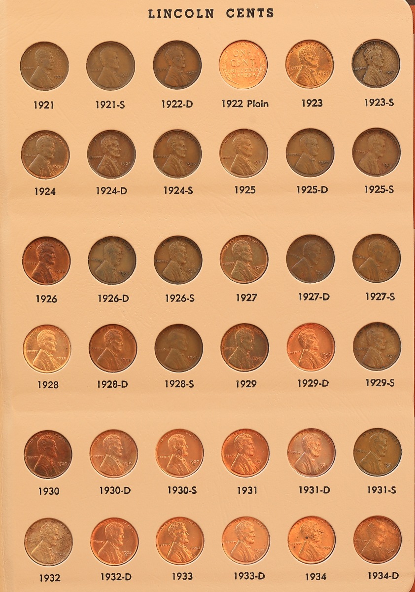 1909---1959-Lincoln-Cents--Incomplete-Collection