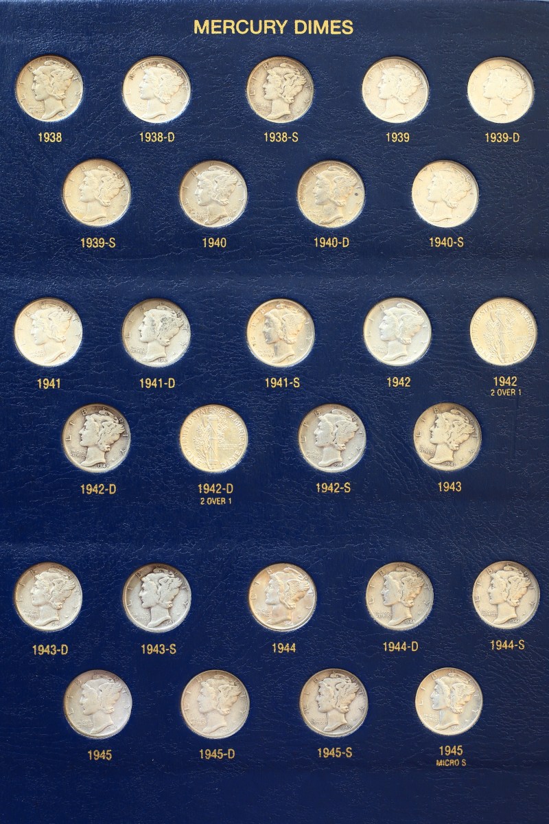 Mercury-Dime-And-Washington-Quarter-Albums
