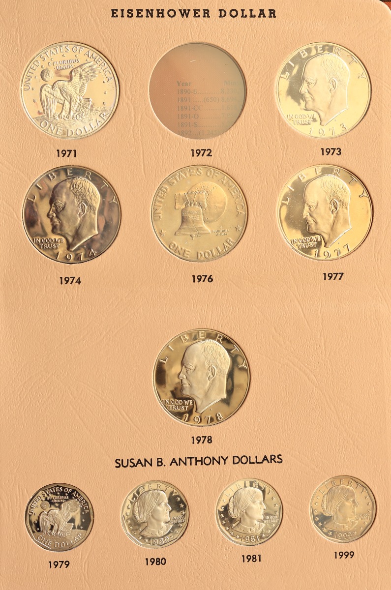 Started-A-Dansco-7172---1878-To-1999-Dollar-Date-Set