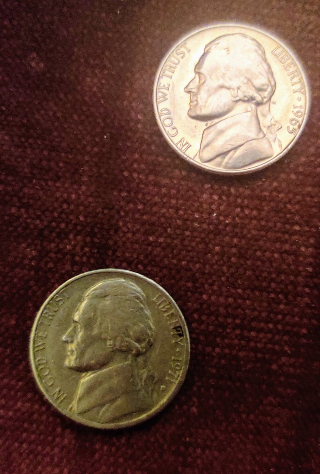 1965-Nickel-No-Mint-Mark---Sure-Is-Shiny!!