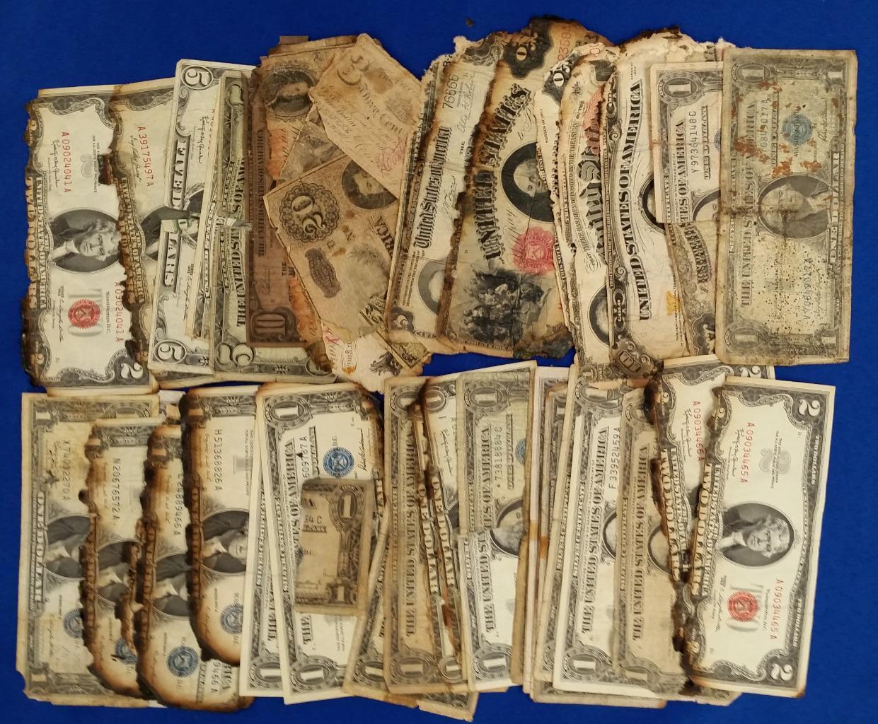 Unusual-Ebay-Lot:-38+-Pieces-US-Currency-Large/Small-Size-Lot-