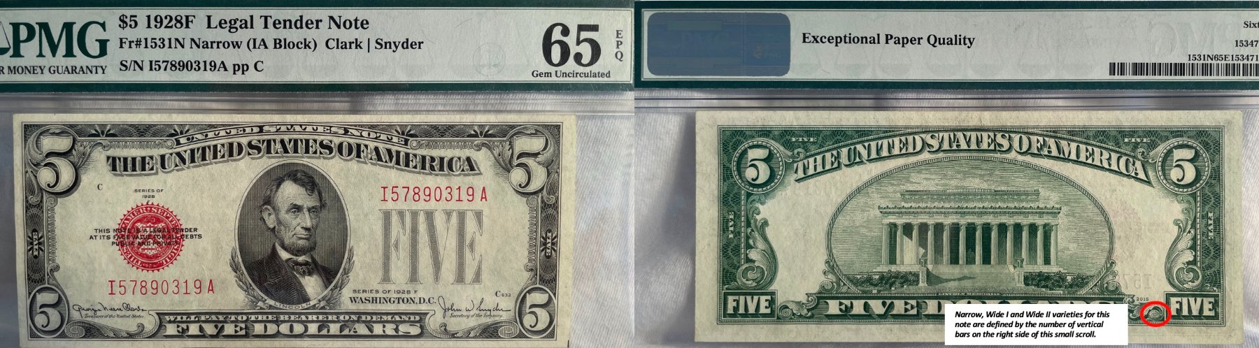 Small-Size-US-Currency-Type-Set---Legal-Tender-Notes