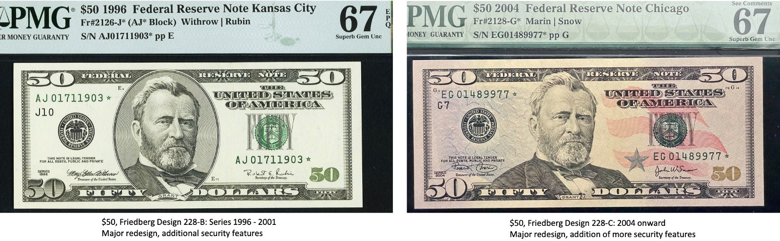 Small-Size-Federal-Reserve-Note-Type-Set,-$1-Through-$100
