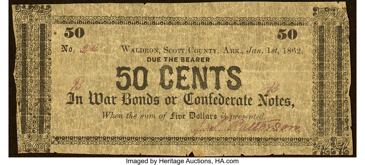 Hokiefan's-Collection-Of-Arkansas-Obsoletes,-Scrip-And-National-Bank-Notes