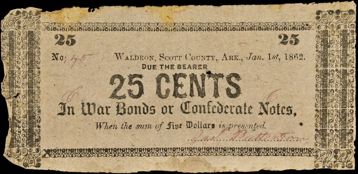 Hokiefan's-Collection-Of-Arkansas-Obsoletes,-Scrip-And-National-Bank-Notes