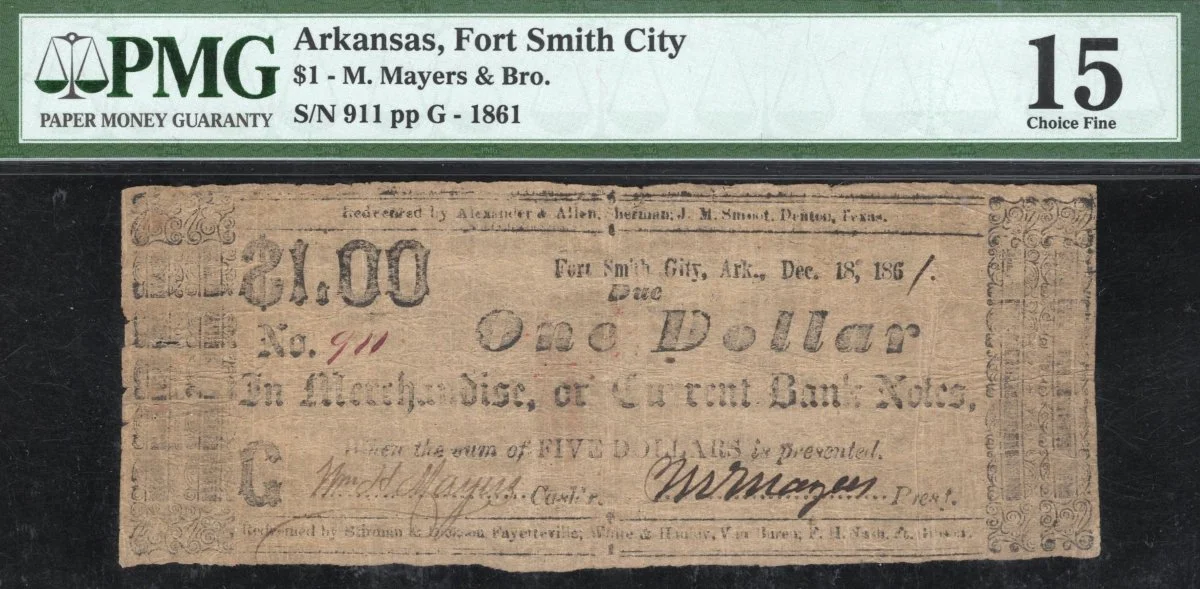 Hokiefan's-Collection-Of-Arkansas-Obsoletes,-Scrip-And-National-Bank-Notes