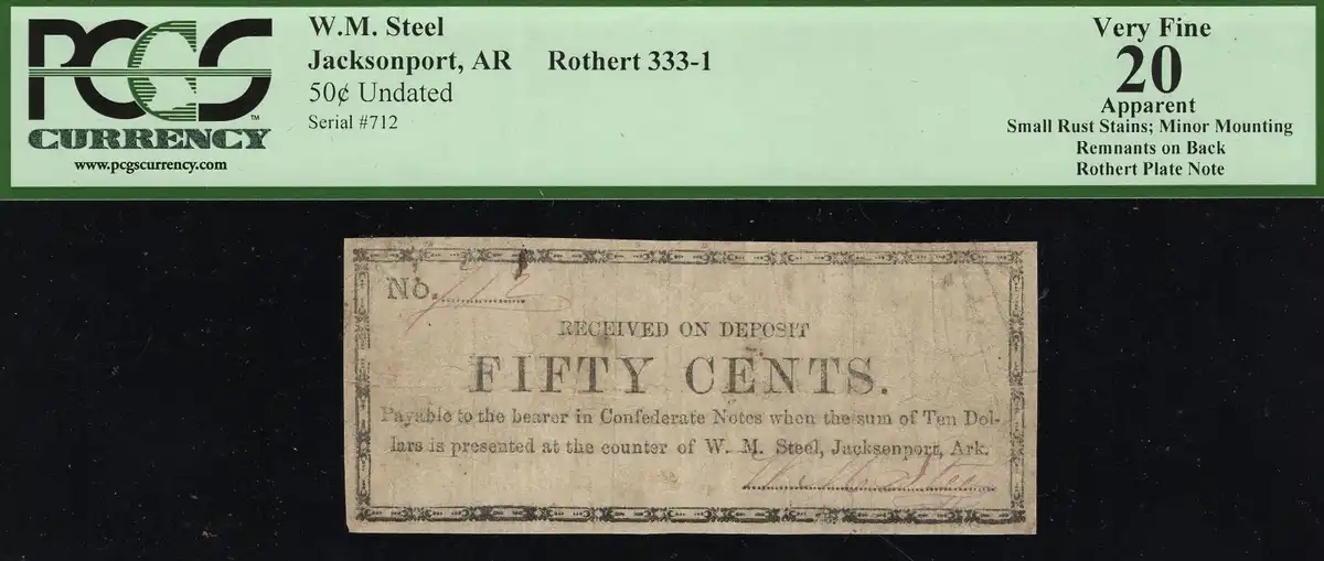 Hokiefan's-Collection-Of-Arkansas-Obsoletes,-Scrip-And-National-Bank-Notes