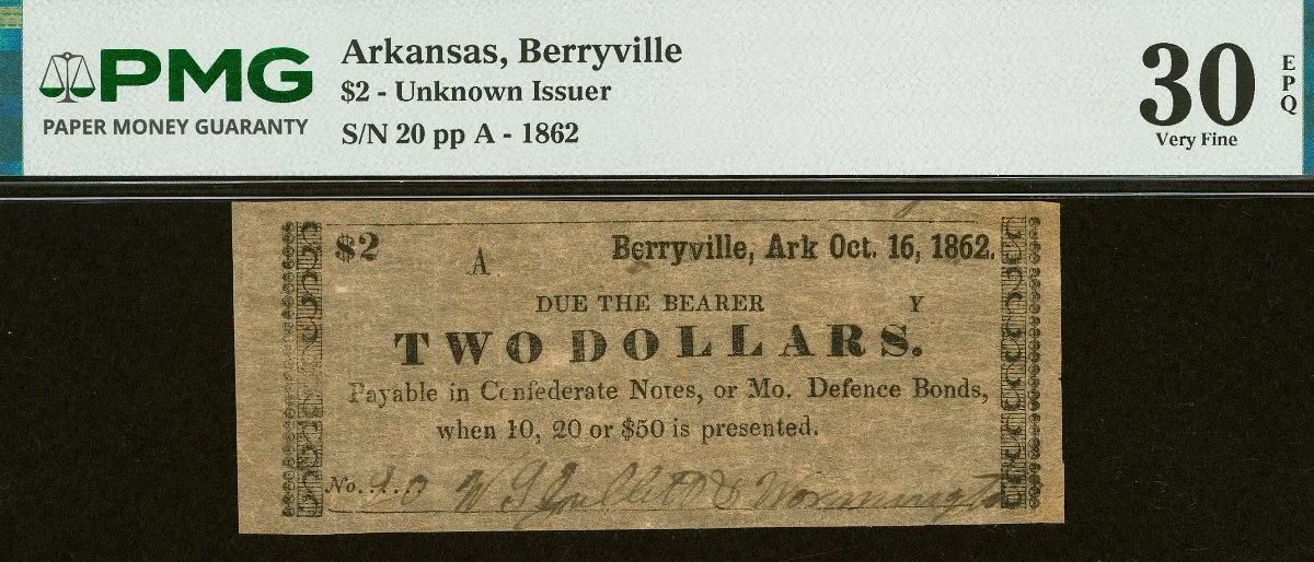 Hokiefan's-Collection-Of-Arkansas-Obsoletes,-Scrip-And-National-Bank-Notes