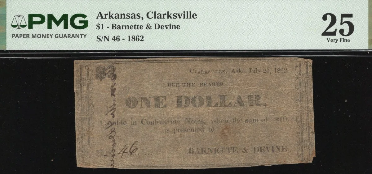 Hokiefan's-Collection-Of-Arkansas-Obsoletes,-Scrip-And-National-Bank-Notes