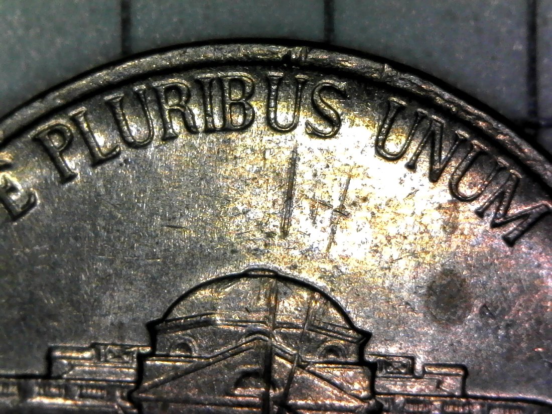 1993-D-Nickel-Struck-Through?